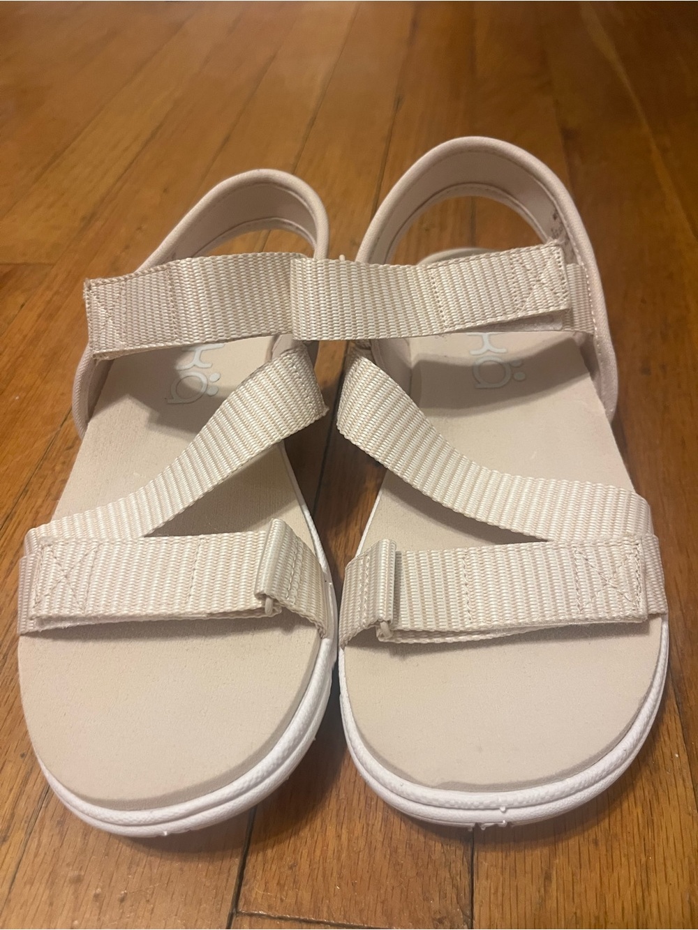 Ryka Beige Strappy Sport Sandals